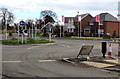 Recently-built roundabout in the east of Shifnal