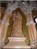 SP5822 : St Edburg, Bicester: wooden carving (c) by Basher Eyre