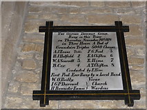 SP5822 : St Edburg, Bicester: peal commemoration by Basher Eyre