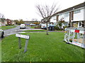 Looking into Avon Close from the gasworks