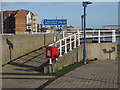 Signposts at the north end of the Esplanade