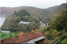 SS7249 : Lynmouth from Lynton by Ian S