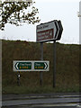 TM0680 : Roadsigns on the A1066 Diss Road by Geographer
