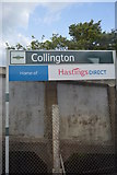 TQ7307 : Collington Station Sign by N Chadwick