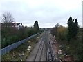 Railway line from Nuneaton to Birmingham