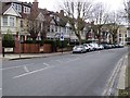 Trees lining the west end of Brondesbury Park