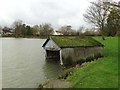 The old boathouse by Harlesthorpe Dam