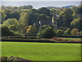 Christ Church, Glan-y-don as seen from Wales Coast Path