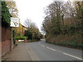 Worcester Road dropping down to the Saltway, Droitwich