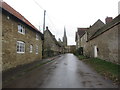 Easton Maudit - Lane leading up to St Peter & St Paul