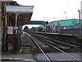 Looking across the railway at Angmering Station