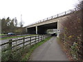 Footpath beside the A470 under the M4 at J32