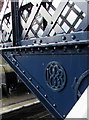 Year 1883 on Albrighton railway station footbridge