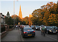 Cars and bikes, Lensfield Road