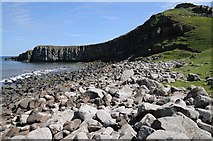 NU2522 : Cliffs below Dunstanburgh Castle by Philip Halling