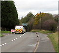 SJ8005 : Queueing traffic on Newport Road near Cosford by Jaggery