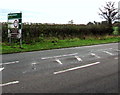 Directions sign alongside Newport Road, Cosford