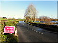 Road closed at Enagh, Caledon