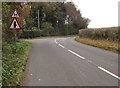 Z-bend sign north of Shifnal