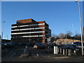 Partially demolished former sorting office