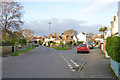 Brook Road leaves Waterford Lane, Lymington