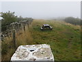 Wall, Picnic Table, Path and Triangulation Pillar all on the top of Gala Law