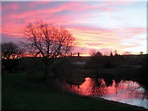 SE8960 : Sunrise  at  Fimber  pond  (1) by Martin Dawes