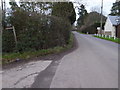 Looking northwards across Newpound Lane at bridleway junction