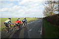 Cyclists leaving North Ewster