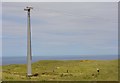 SH7683 : Great Orme cable car pylon by Oliver Mills