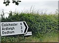 Road sign, Wick Rd