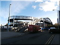 New footbridge over the railway, Cardiff