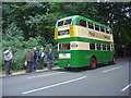 Old Suffolk bus on Redhill Road, Cobham