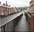 Down an elevated pavement, Snatchwood, Abersychan