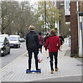 Hover board rider, Parsons Green