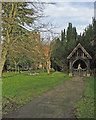 Longstowe: the approach to St Mary