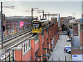 Tram on Viaduct at Lower Mosley Street