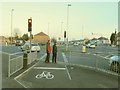 Cycle Superhighway at Thornbury roundabout