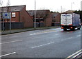 Directions and bus lane sign, Chepstow Road, Newport