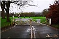 SO8071 : Locked gates to the Riverside Meadows Overflow Car Park Stourport-on-Severn on Christmas Day 2015 by P L Chadwick