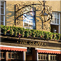 Signs for The Grapes, Oxford Street, Southampton