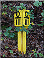 Railway milepost at Spring Road