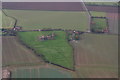 Earthworks and ridge and furrow, Yarburgh: aerial 2015