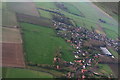 Ridge and furrow and medieval settlement south of Fulstow: aerial 2015