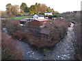 Confluence of a stream and the Rhymney River