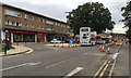 East on Station Road, Solihull, during street improvement works