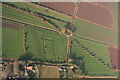 Saltfleetby St. Peter, old church of St. Peter and moated site: aerial 2015