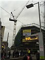 Construction at the junction of Wollaton and Goldsmiths Streets