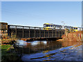 SD7909 : River Irwell, Monkey Bridge at Warth by David Dixon