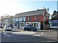 Mini roundabout and shops, Liphook